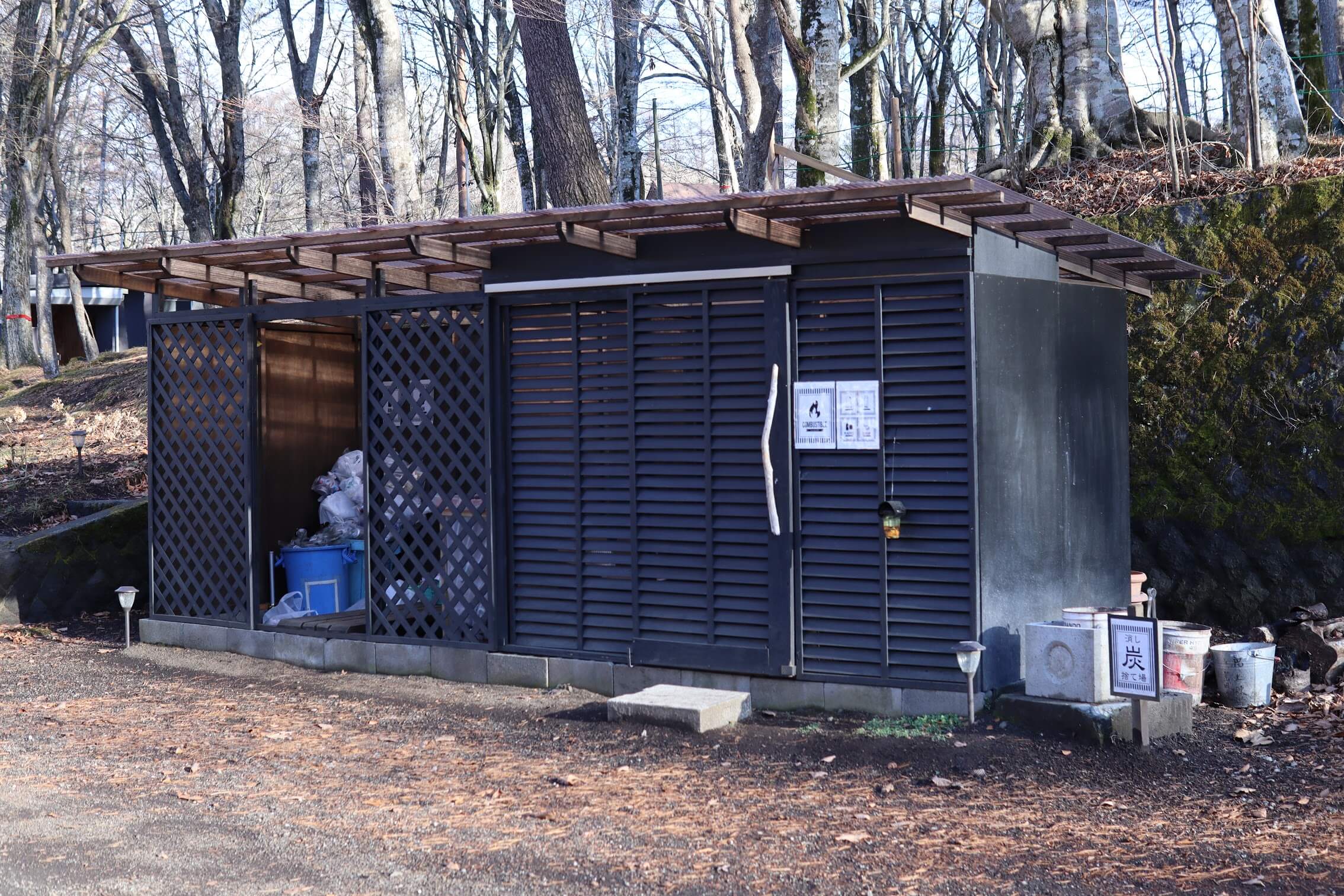 the 508 | Camp（旧：撫岳荘キャンプ場）ゴミステーション