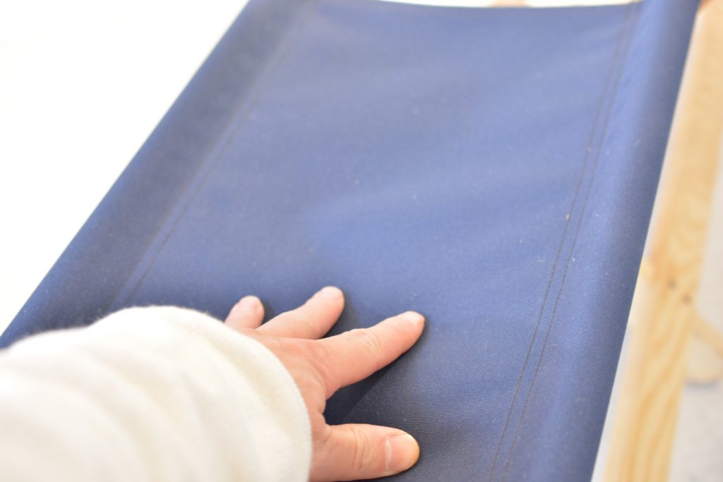 ブルーリッジチェアワークス ボイジャーベンチ　座面の張り