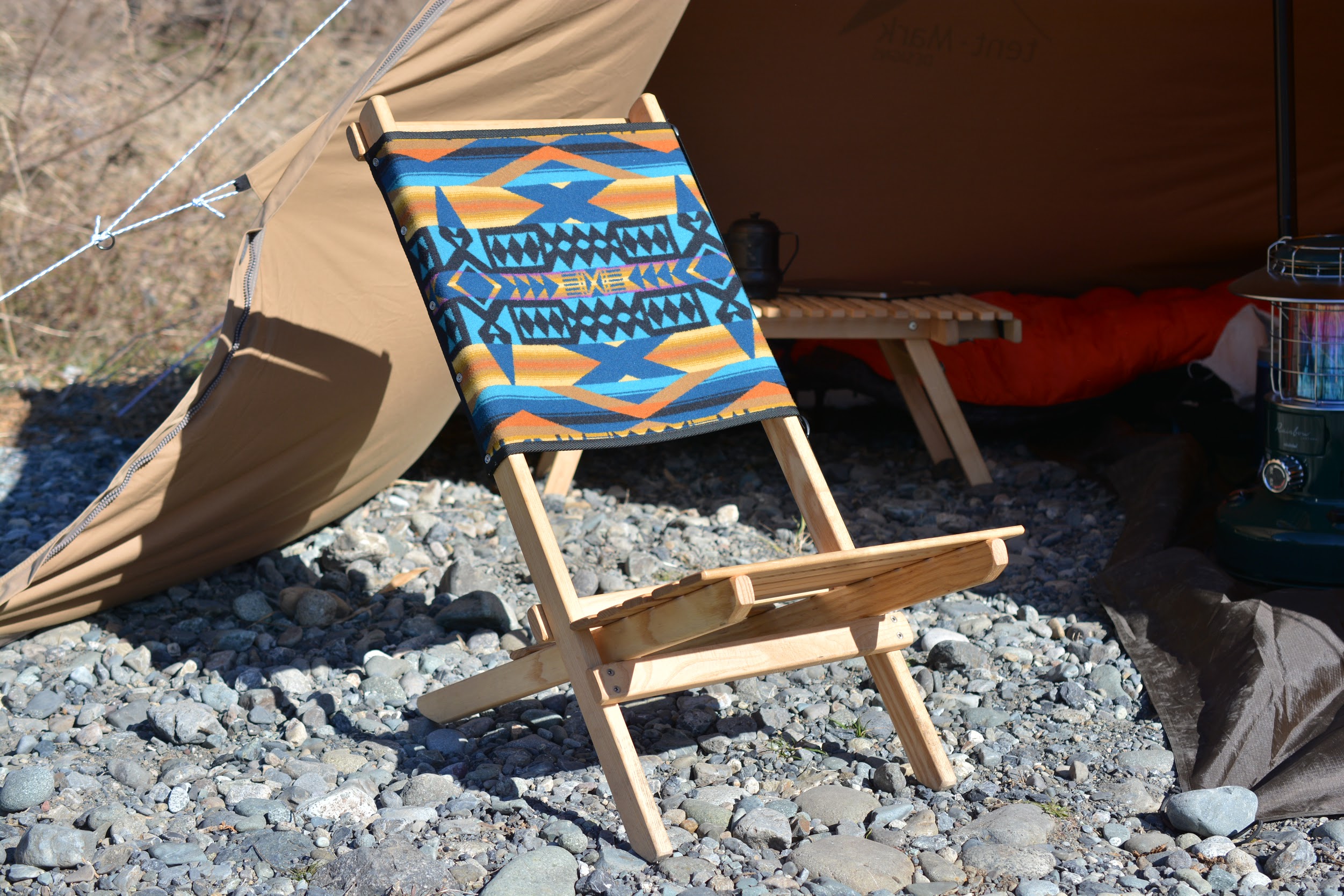 未使用Pendelton /Blue  Ridge Chair Worksチェア ペンドルトン×ブルーリッジチェア レビュー。至高のアウトドア