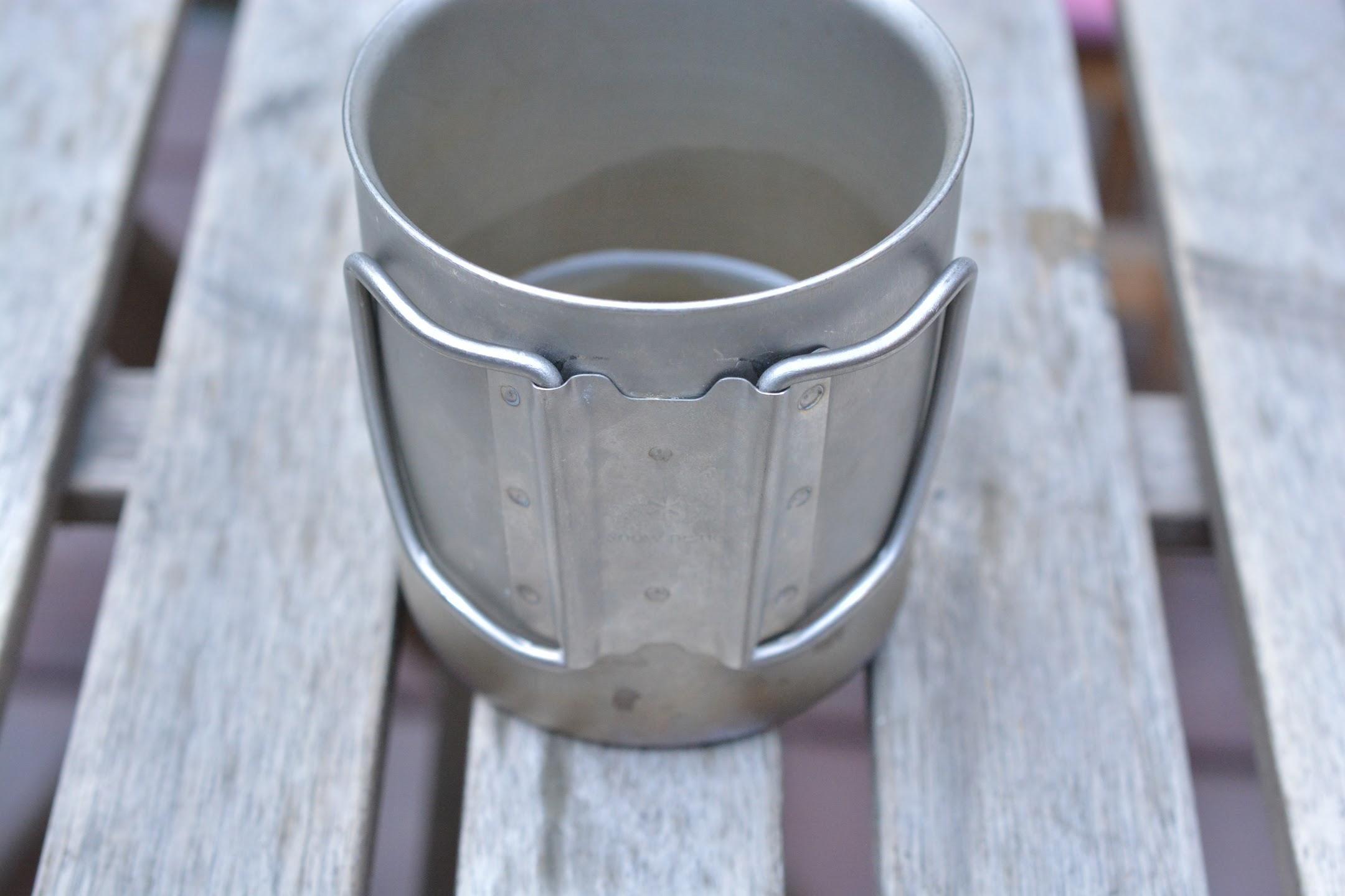 チタンダブルマグ450 持ち手 つなぎ目