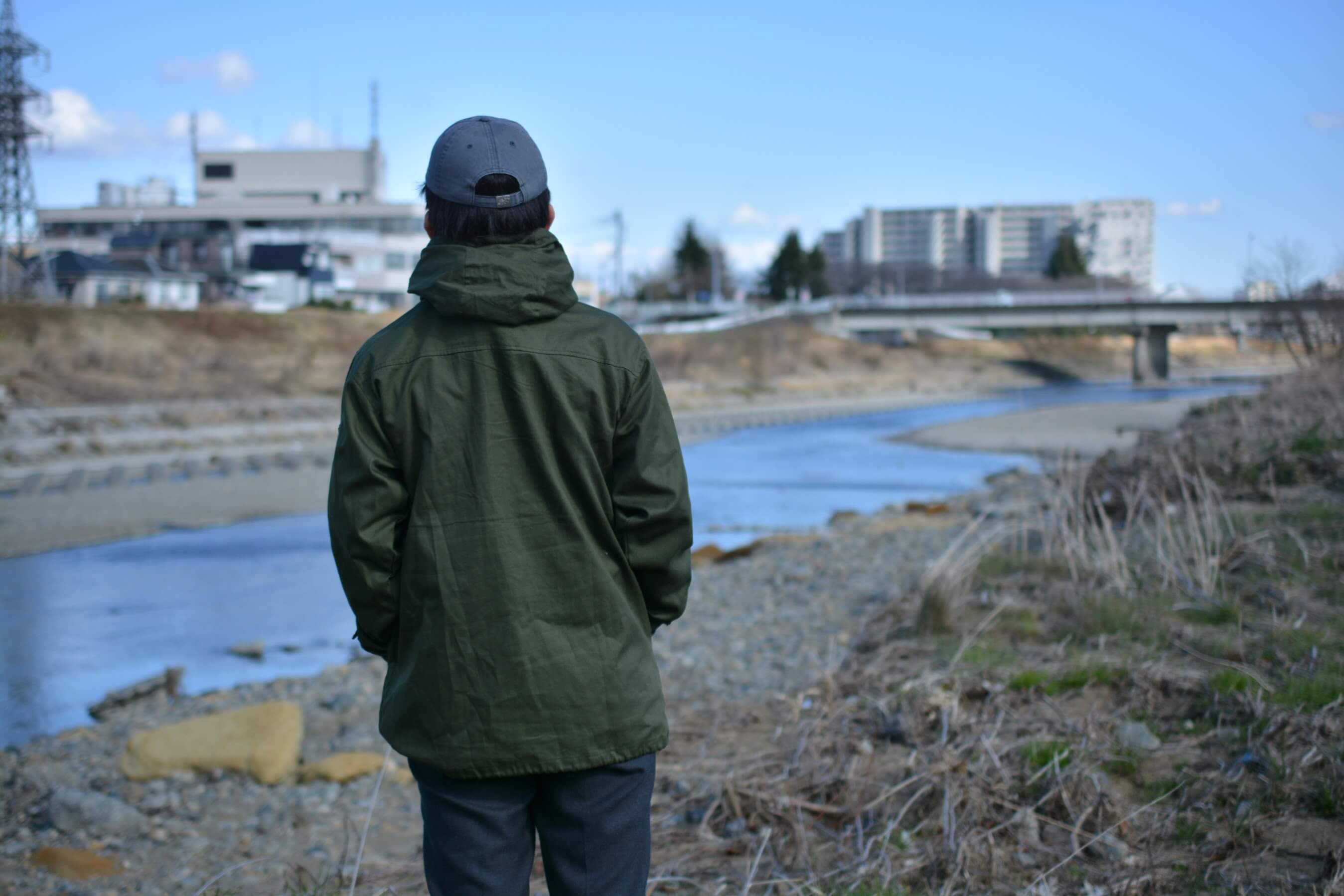  綿アノラックパーカー[S020A] 　後ろ身頃