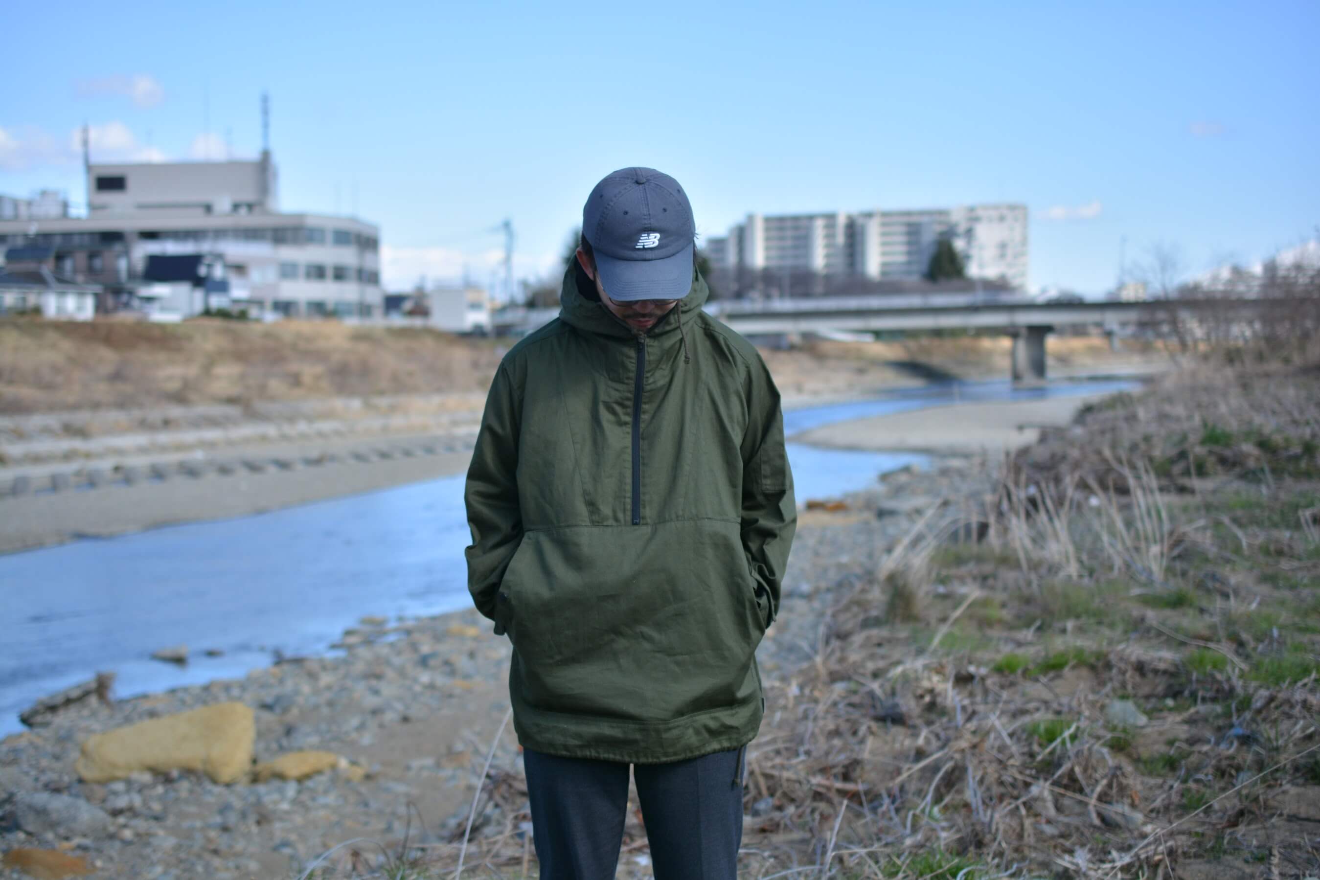  綿アノラックパーカー[S020A] 　正面から