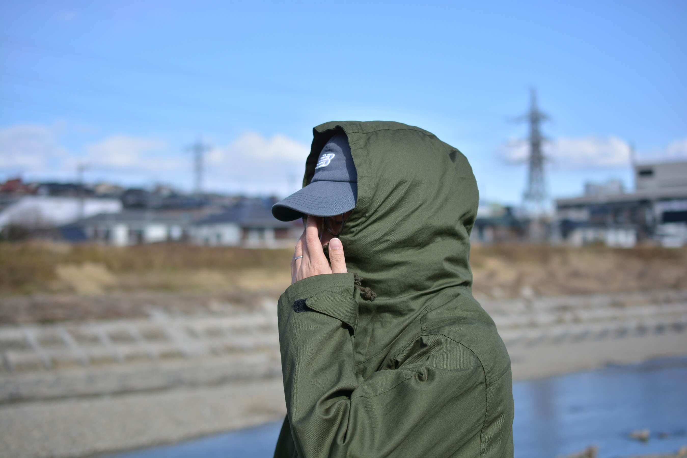  綿アノラックパーカー[S020A] 　フード