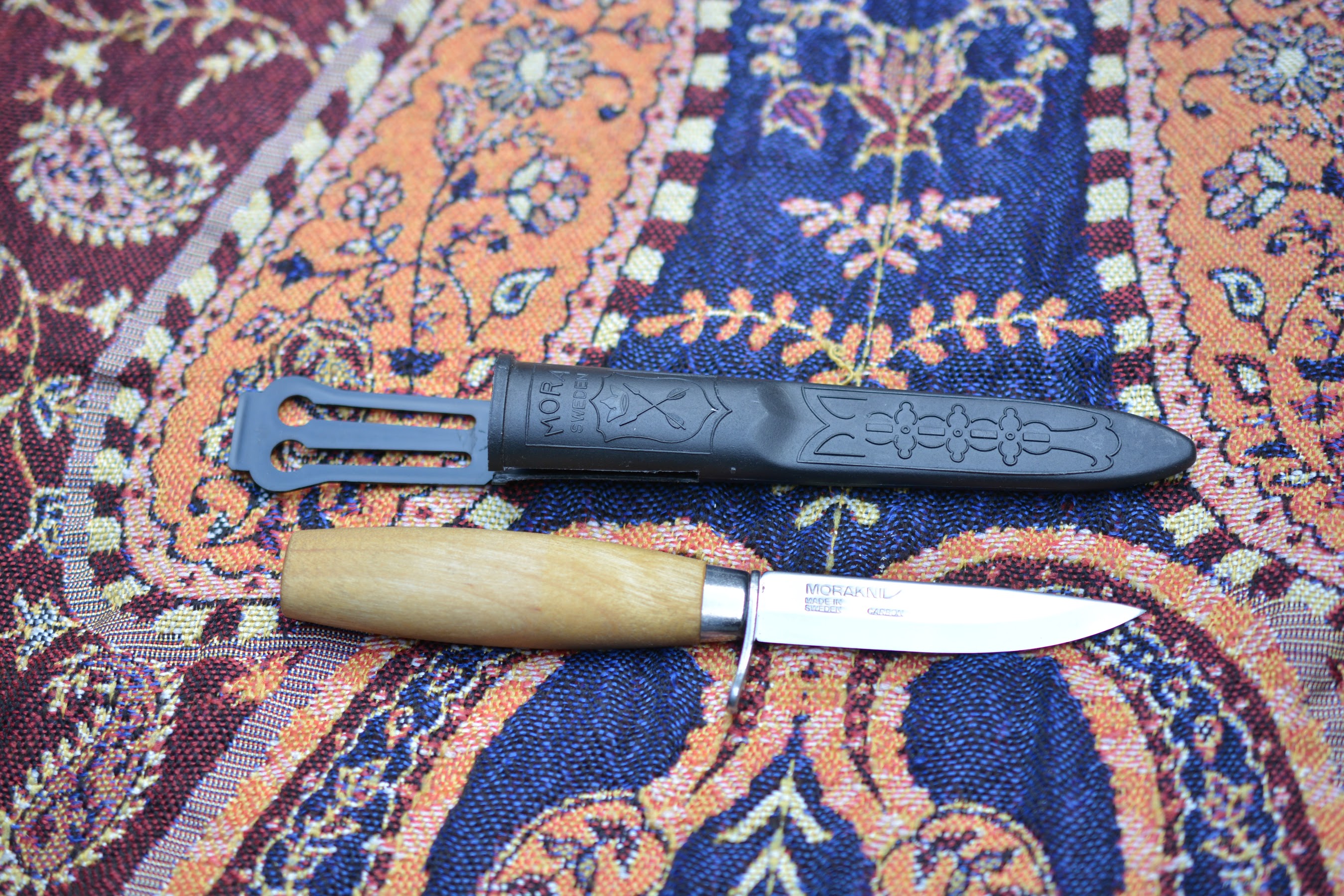 モーラ・ナイフ ウッド カービングJr73