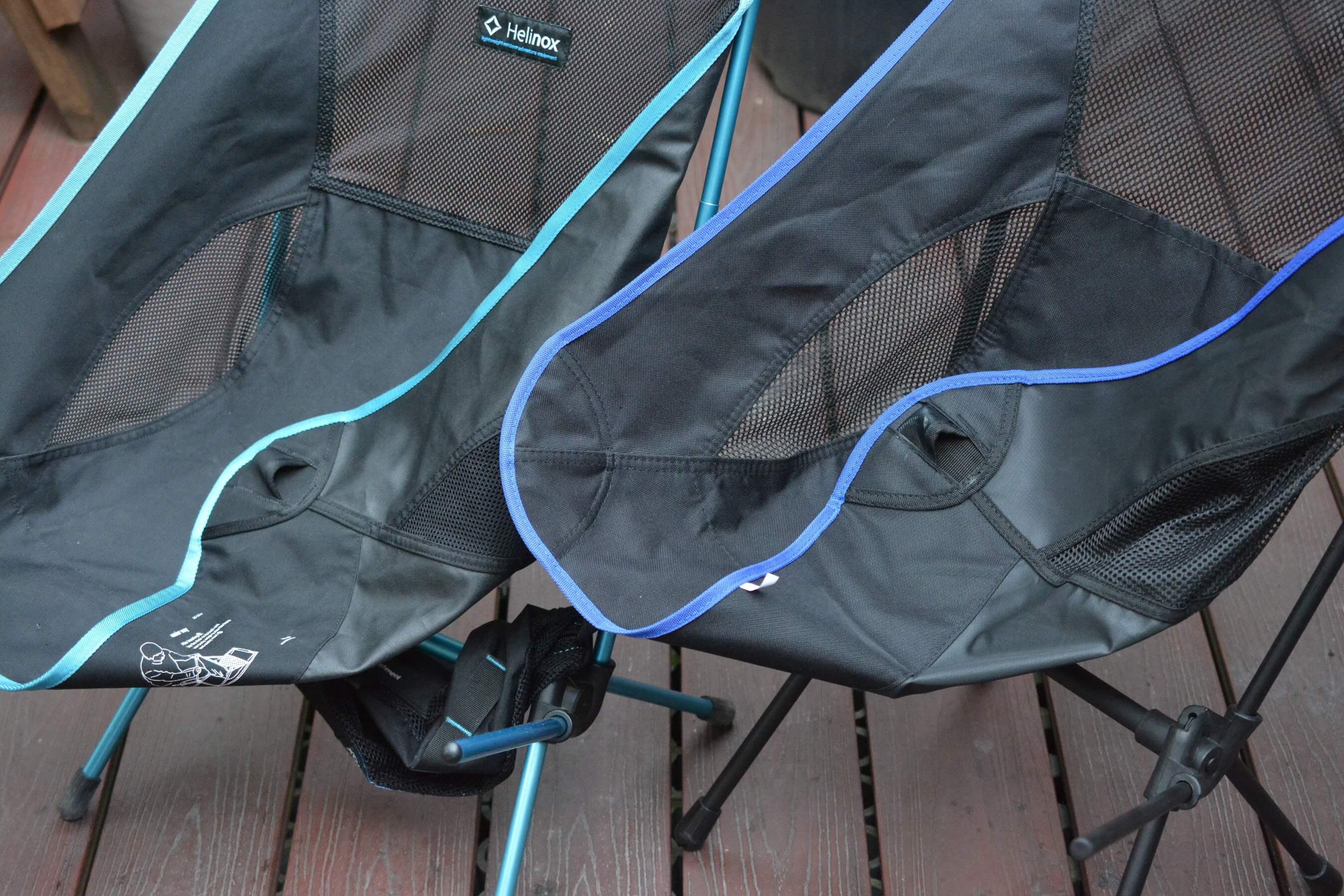 ヘリノックス チェアツー VS DesertFox アウトドアチェア　差し込み口