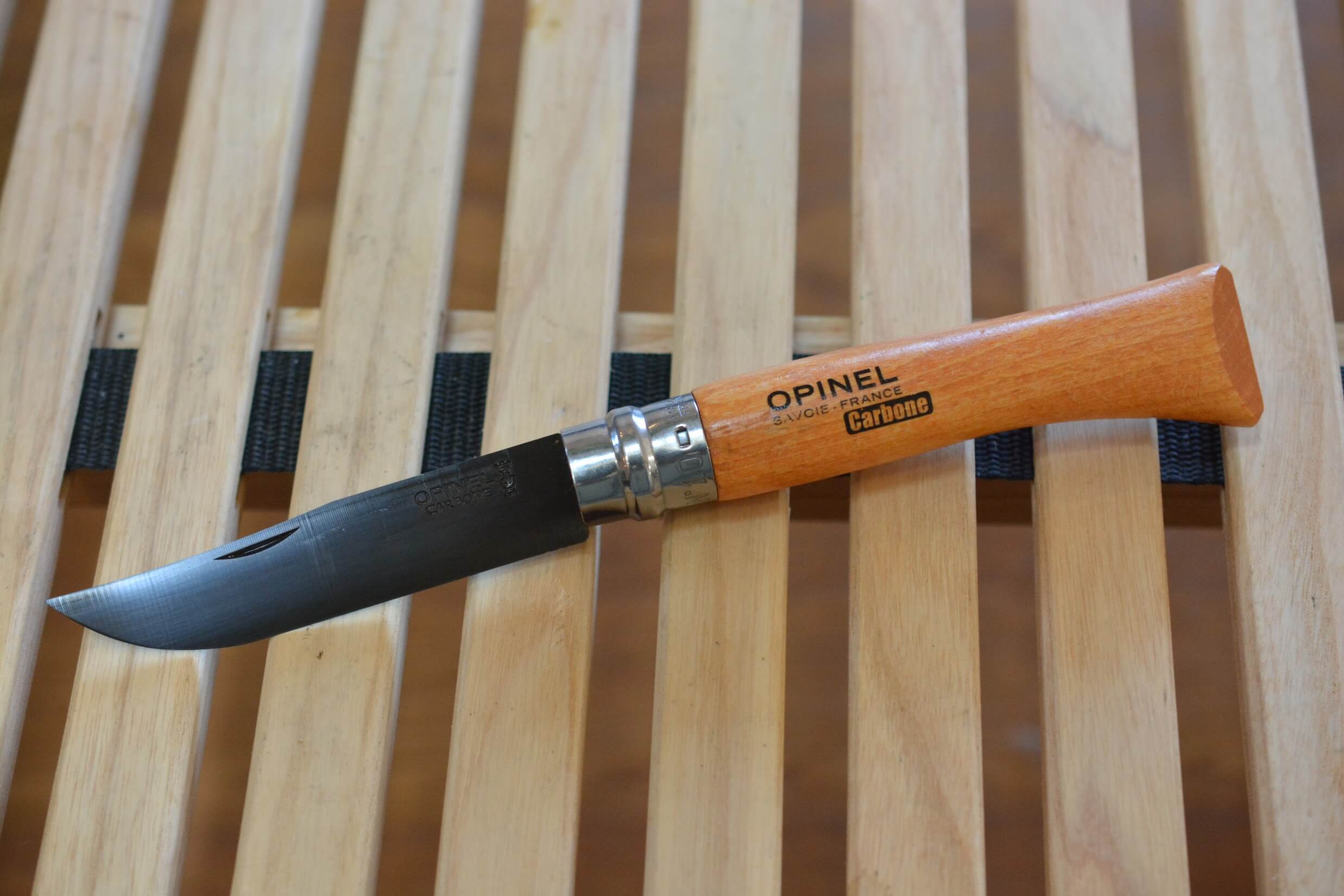 オピネルナイフ No.10 黒錆加工　施工後