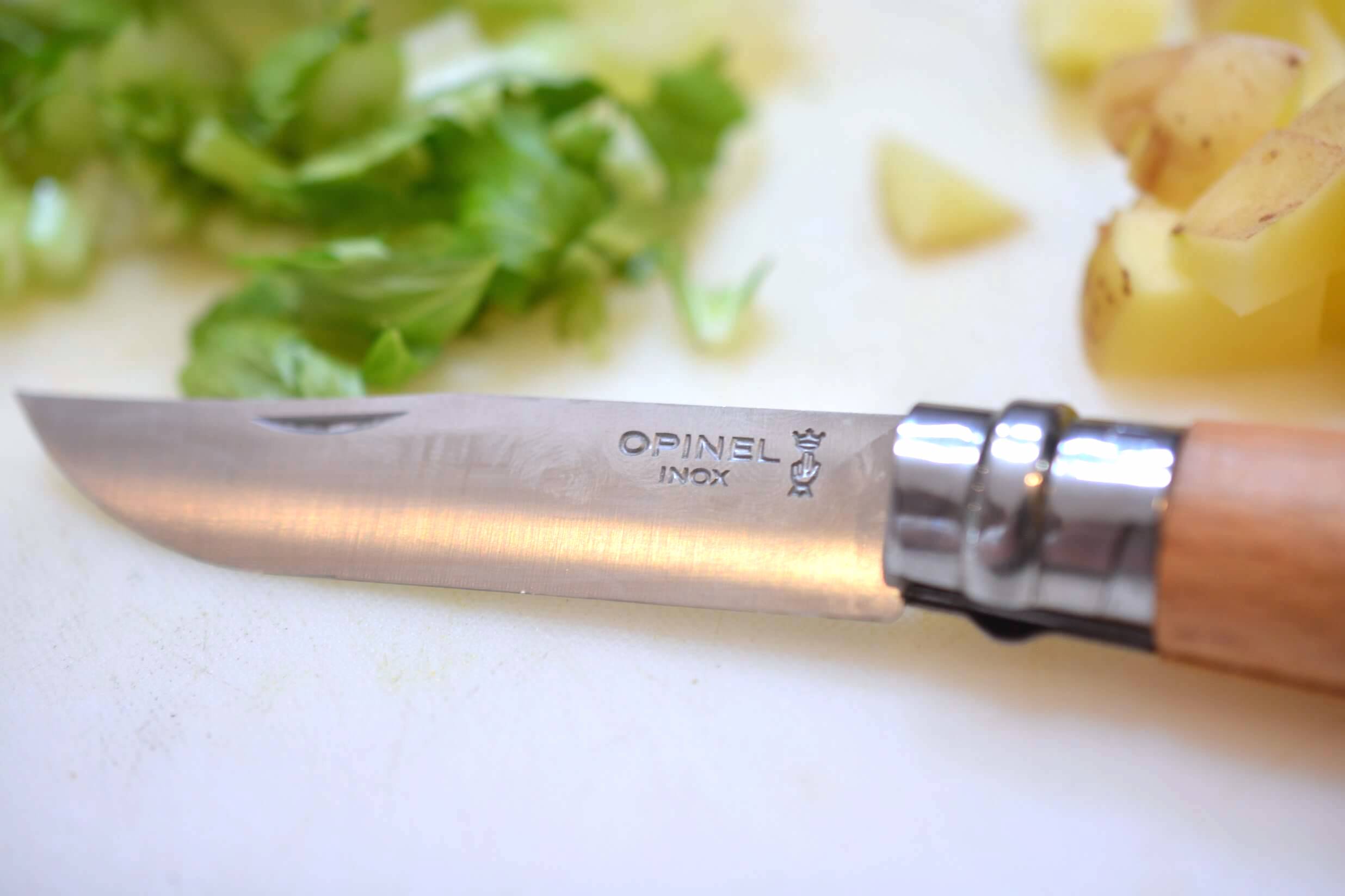 オピネルナイフ　ステンレススチール No8　刃部分