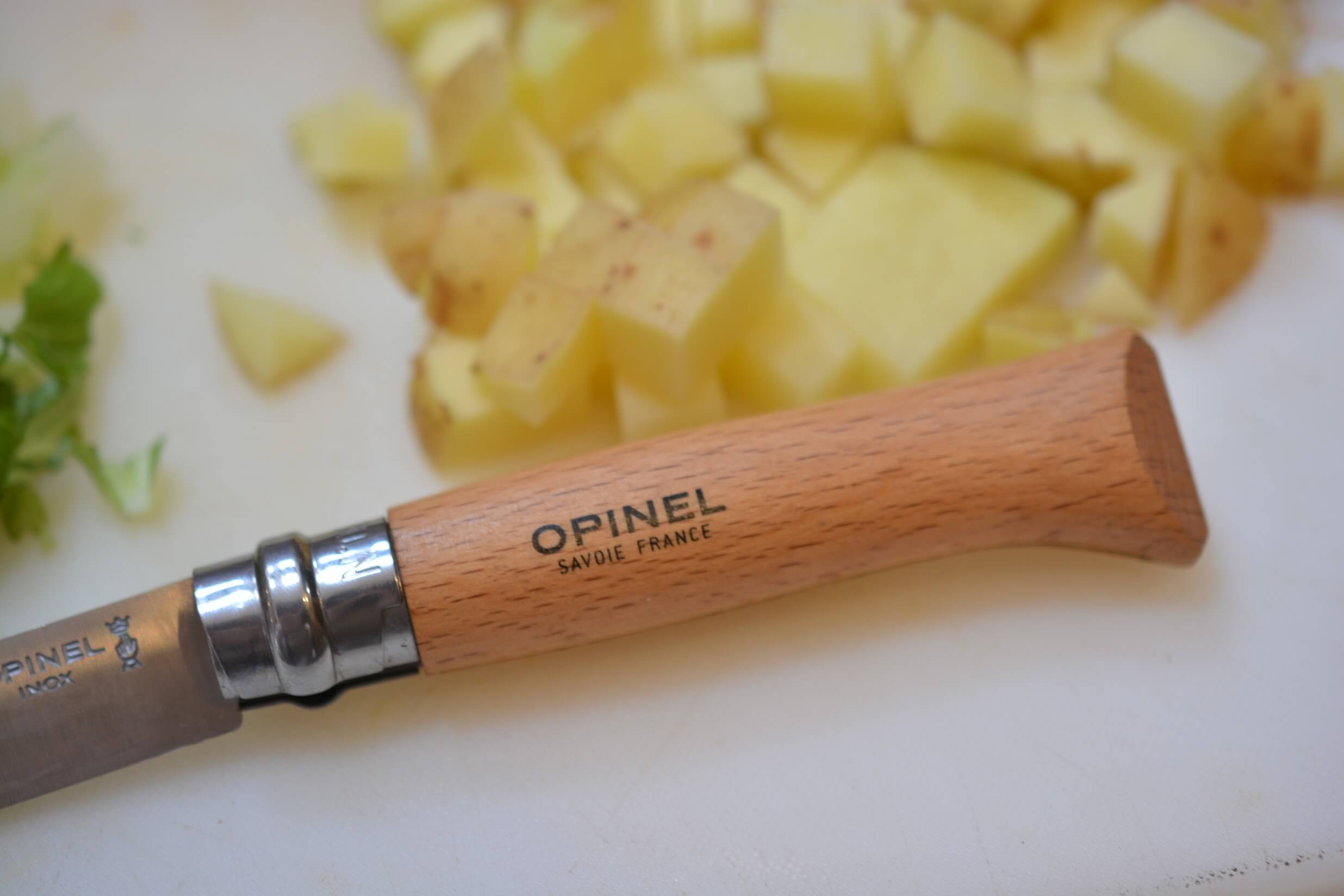 オピネルナイフ　ステンレススチール　No8