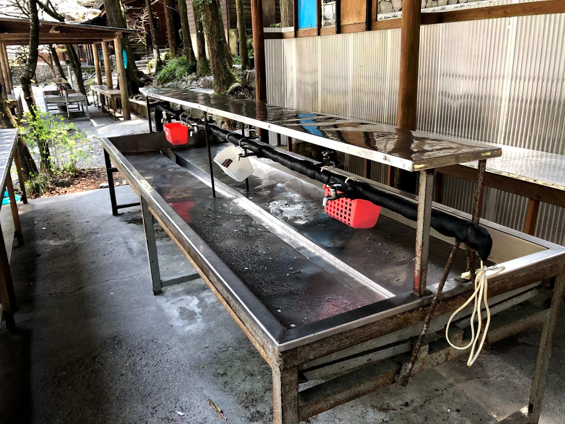 奥多摩 氷川キャンプ場　炊事場