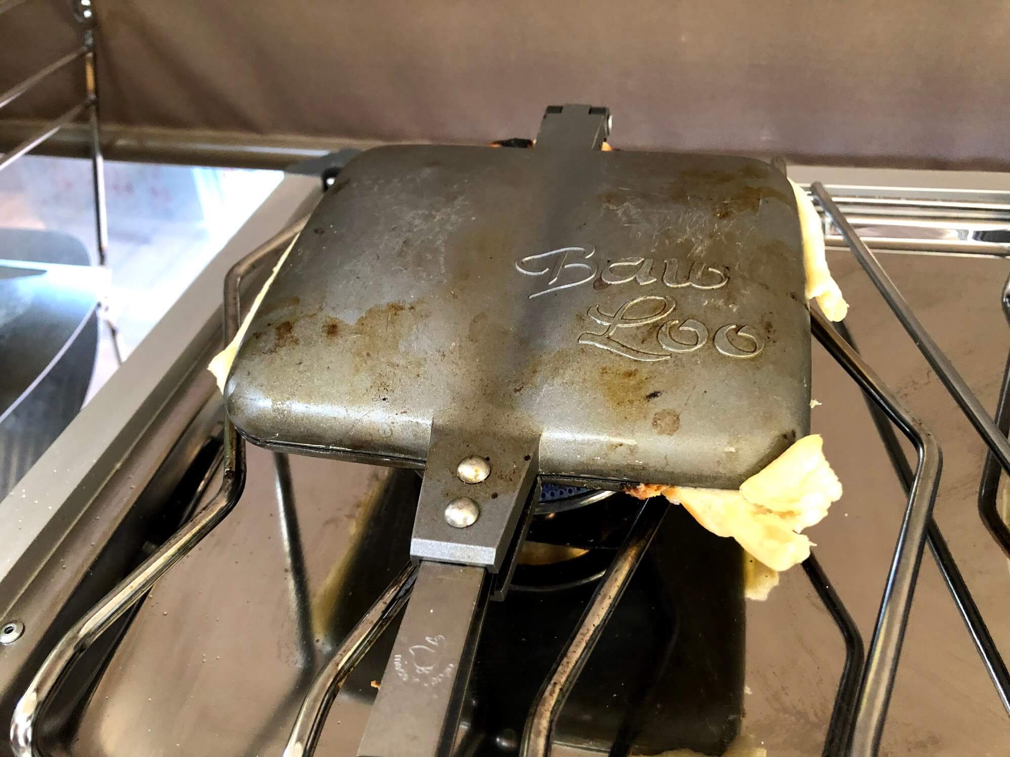 バウルー　ホットサンドメーカー (ダブル)　鉄板部分