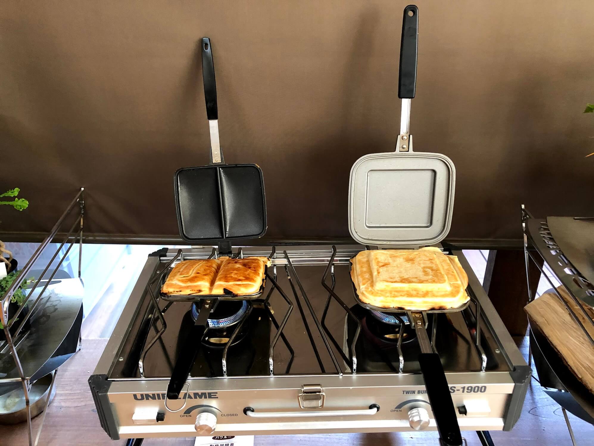 バウルー　ホットサンドメーカー バウルー ホットサンドメーカー(ダブル) レビュー。アップルパイ