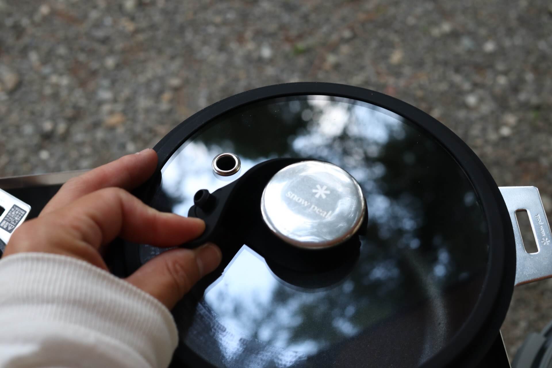 HOME&CAMPクッカー19 フタ 蒸気口