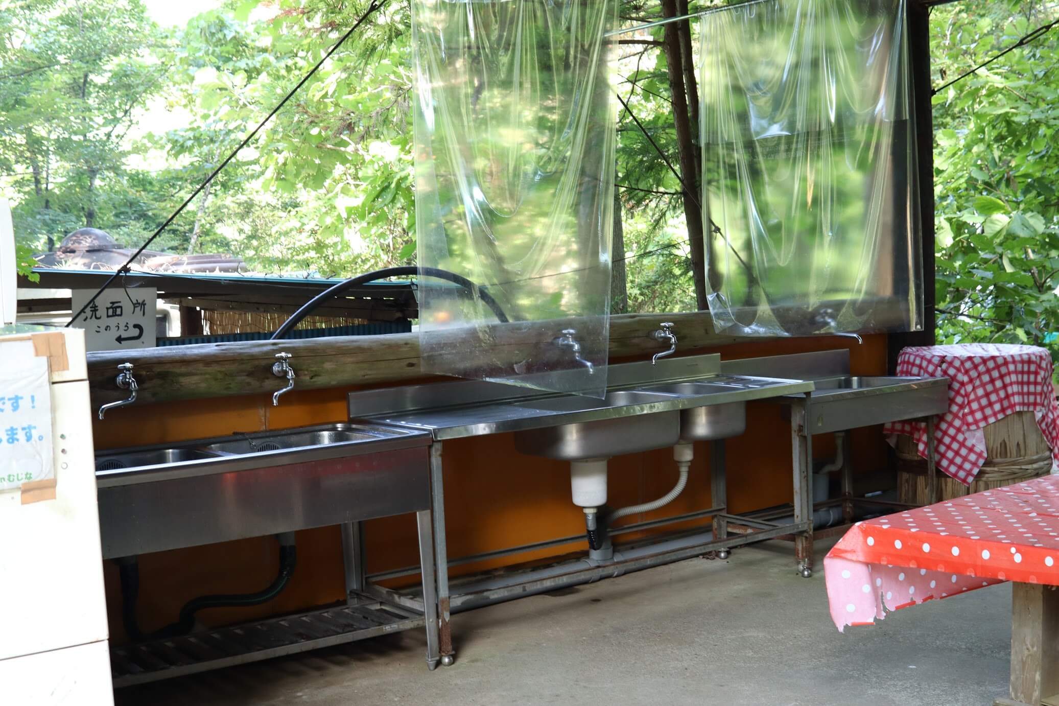道志 オートキャンプインむじな　炊事場