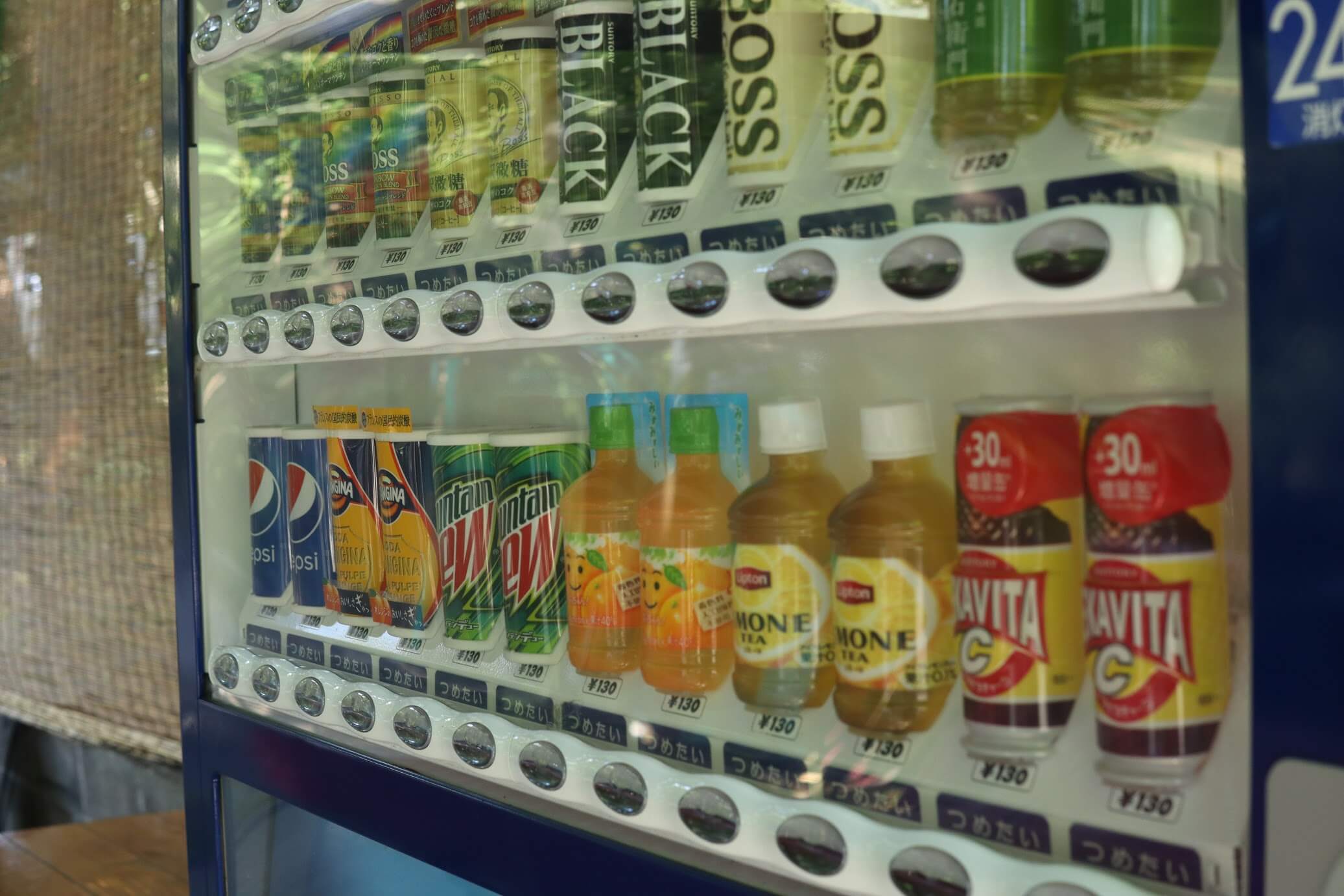 道志 オートキャンプインむじな　自販機