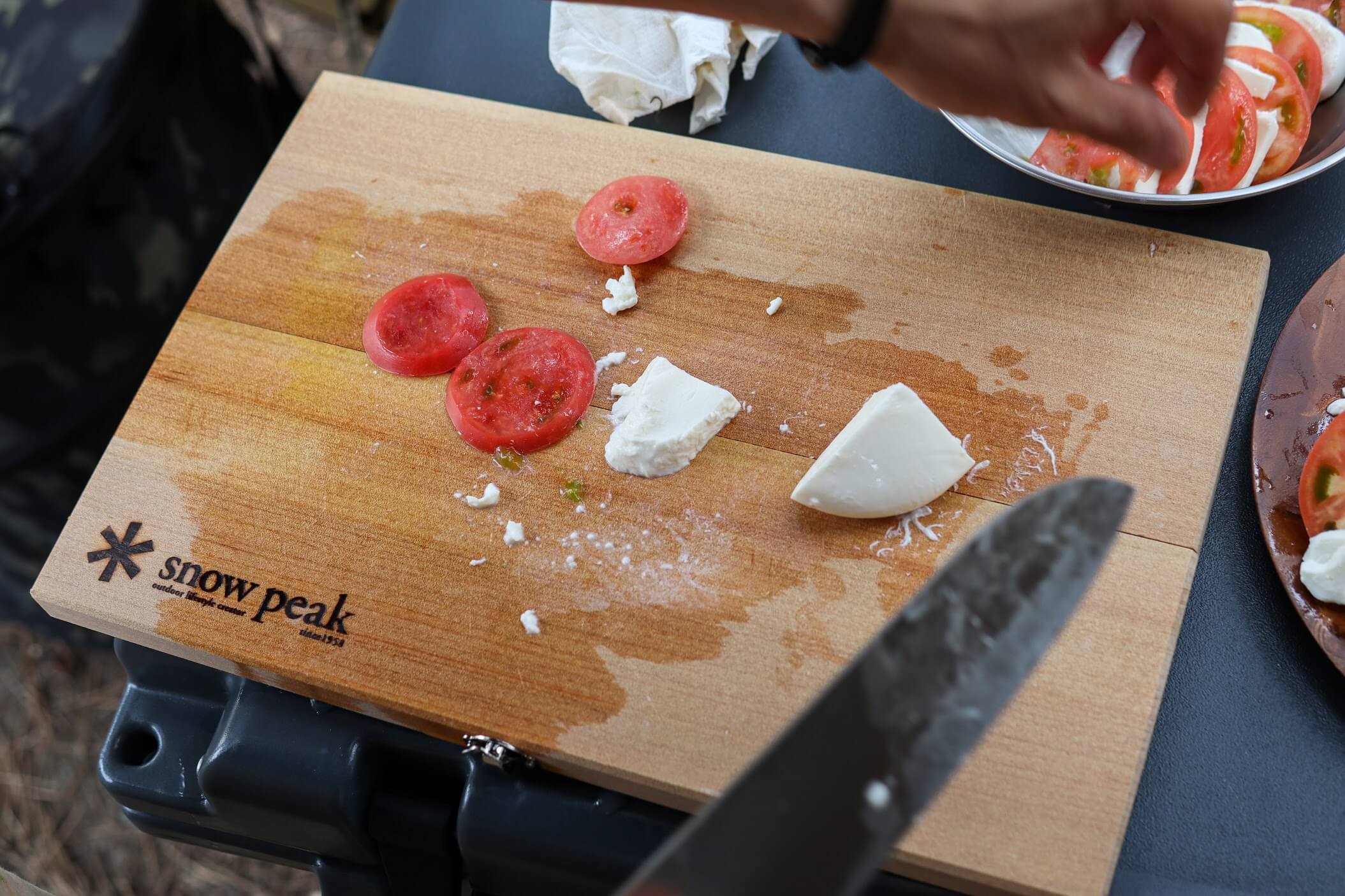 snowpeak マナイタセットL トマト モッツアレラチーズ