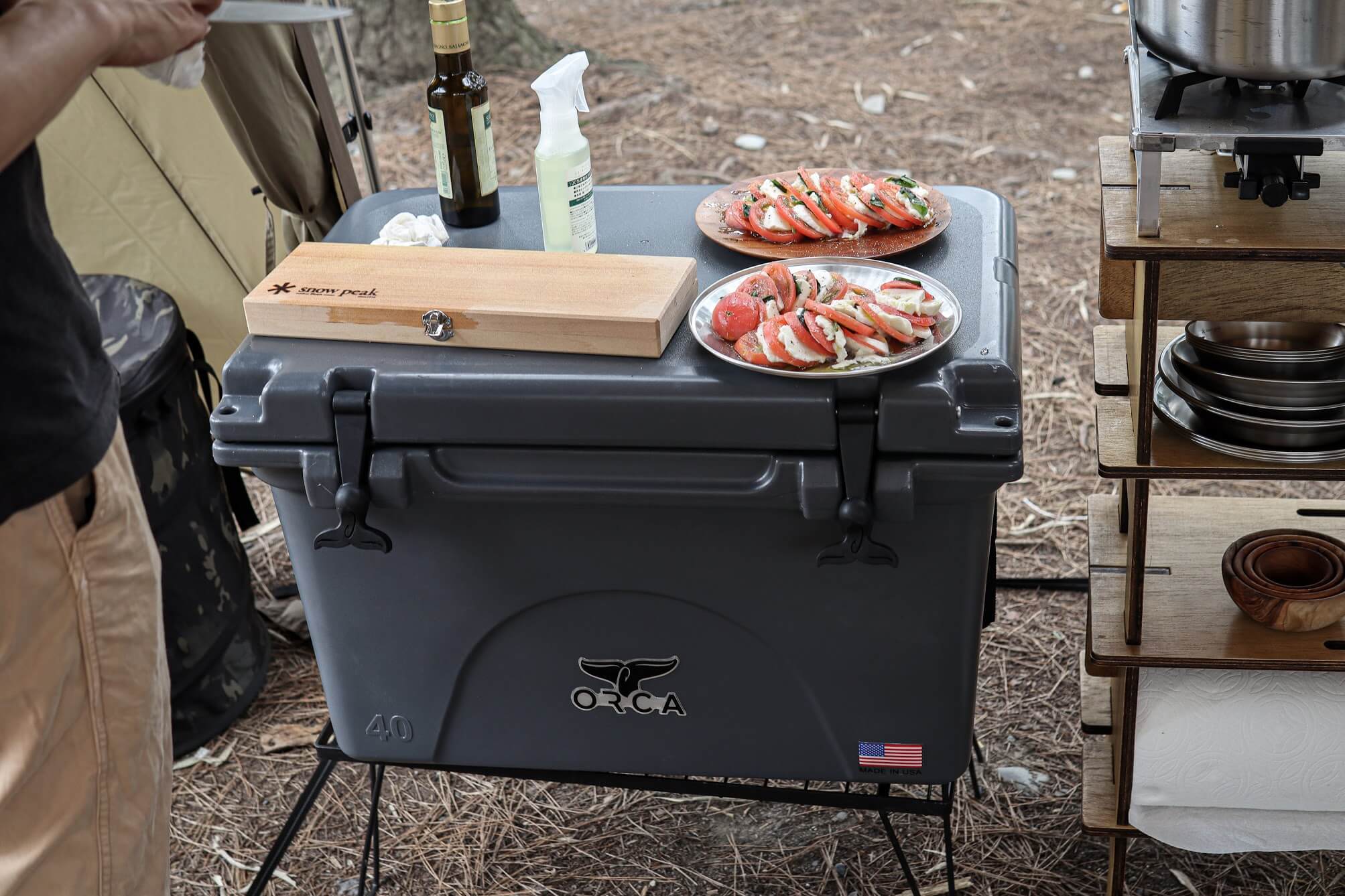 ORCA クーラー40QT 物を置いてみた