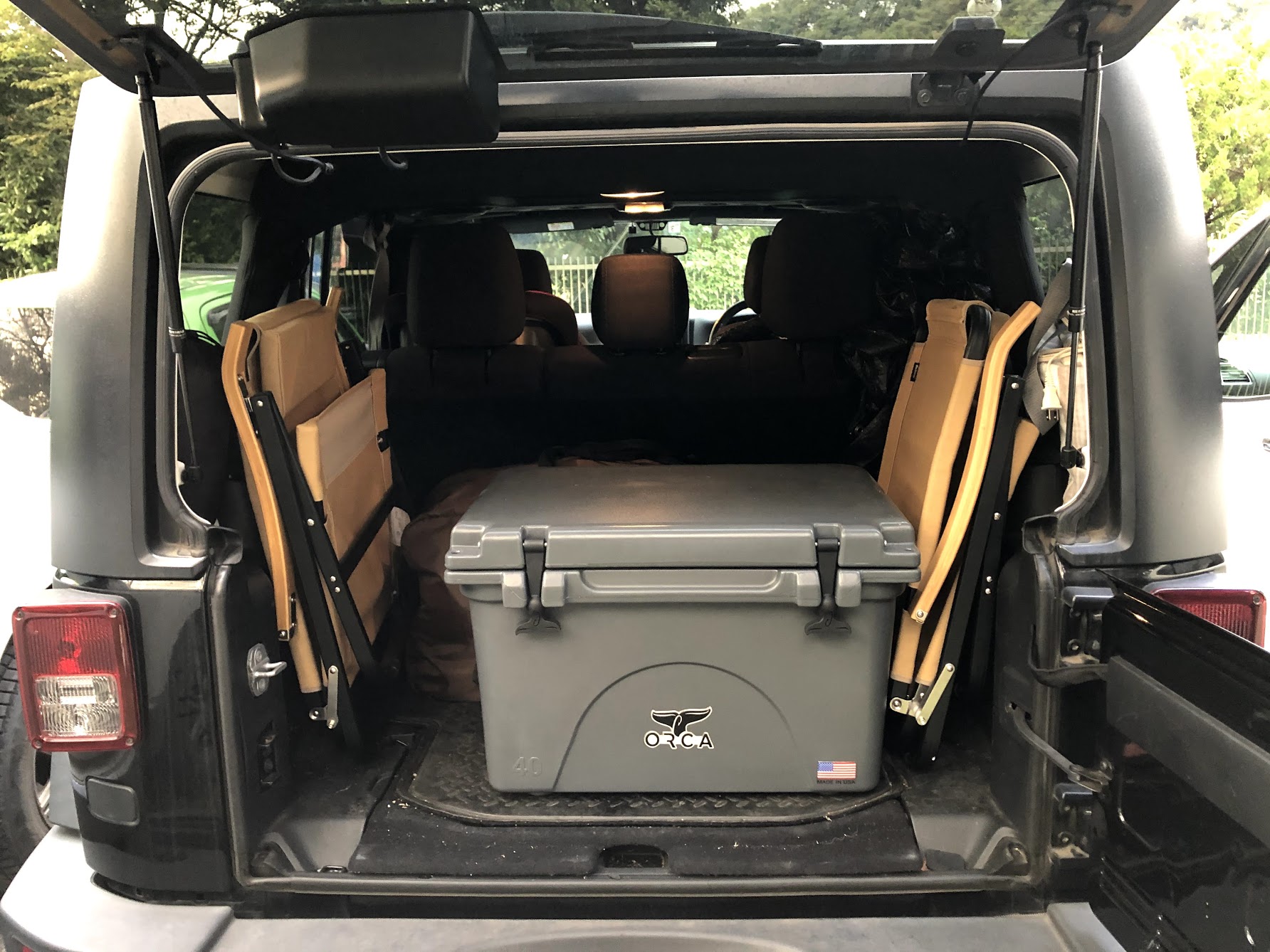 Onway コンフォーローチェア [OW-61BD-BM] jeepラングラーに積載