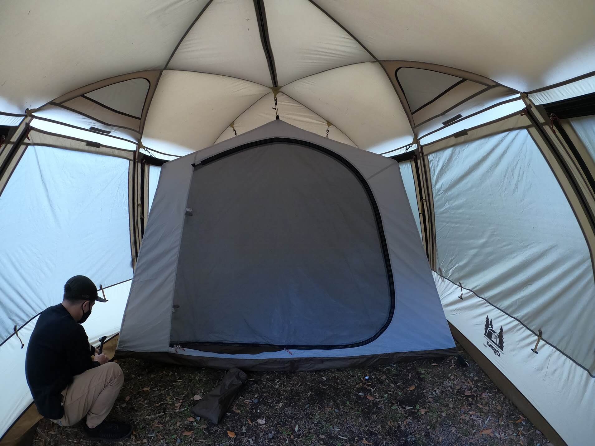 ogawa ファシル 設置手順　インナーテント