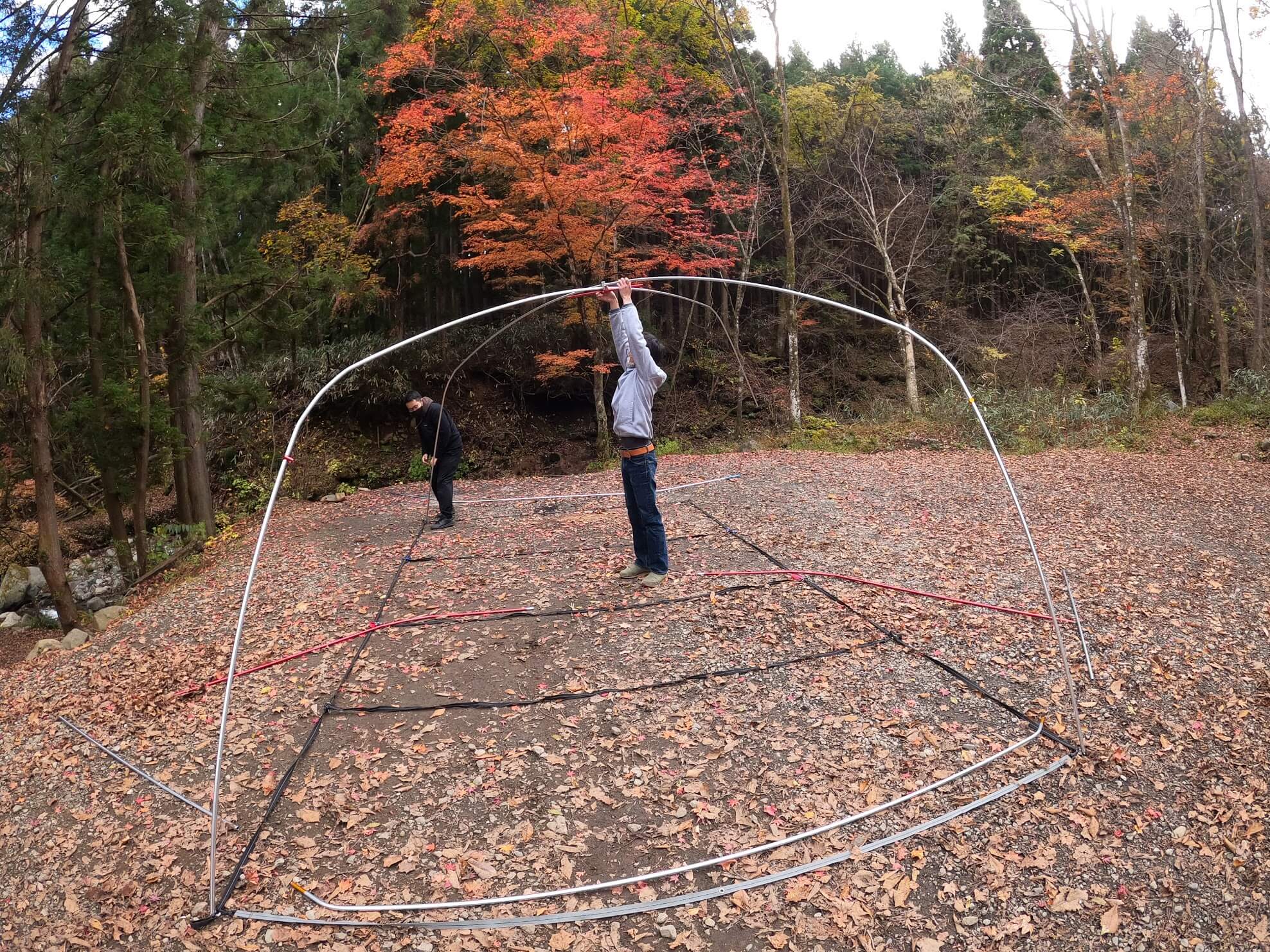 ogawa ティエラ ラルゴ ポールを組む