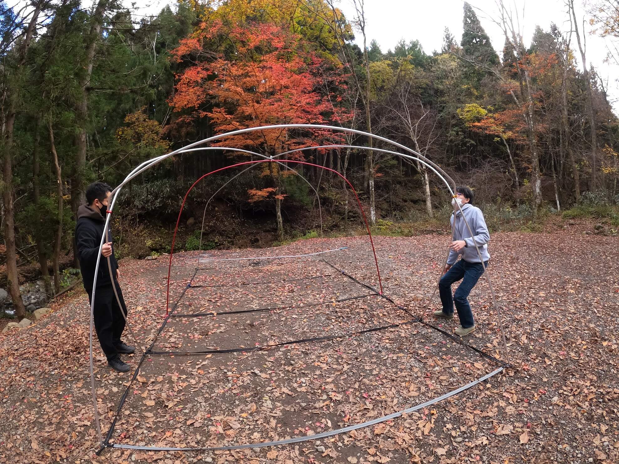 ogawa ティエラ ラルゴ ポールを組む