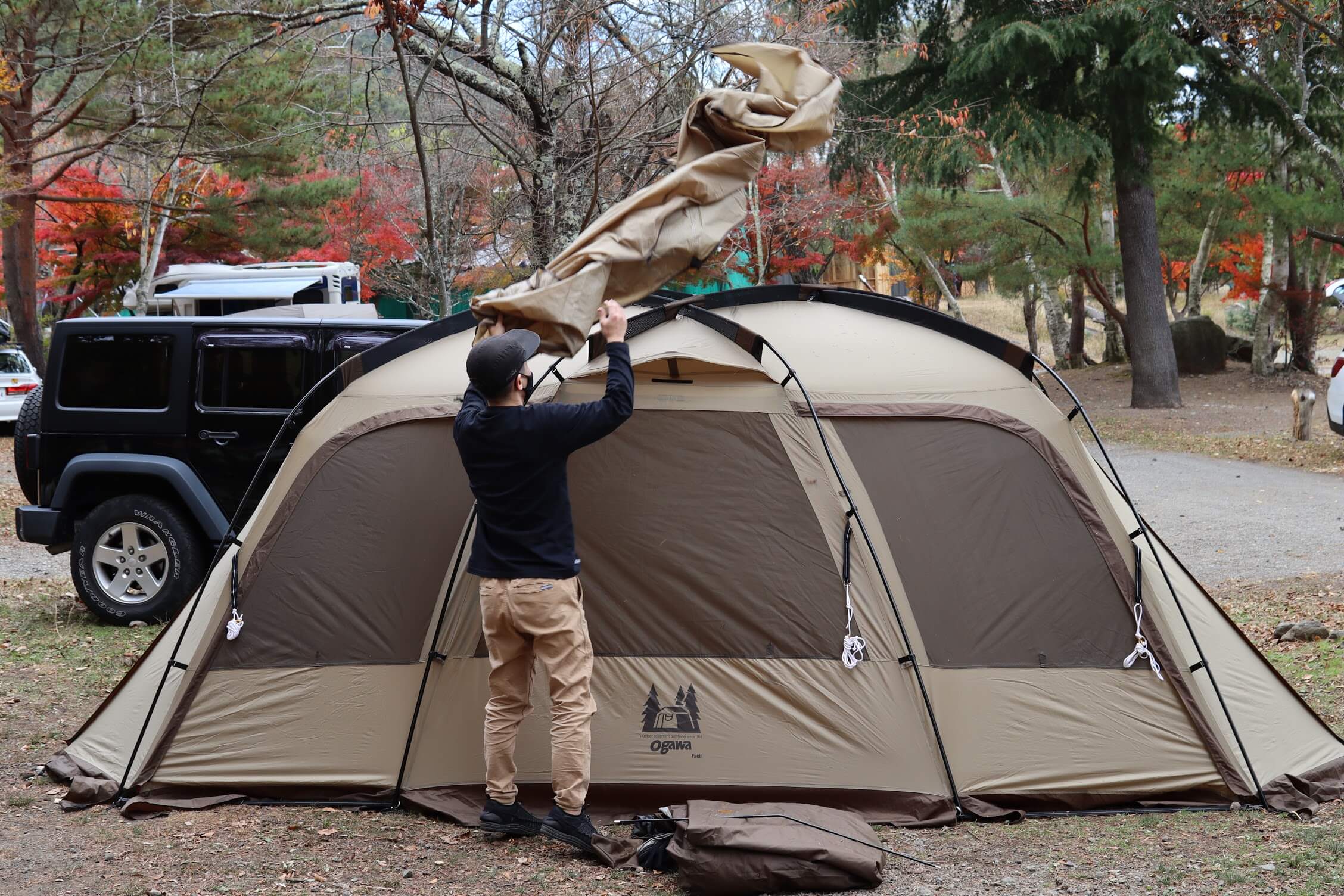 ogawa ファシル 設置手順　ルーフフライ