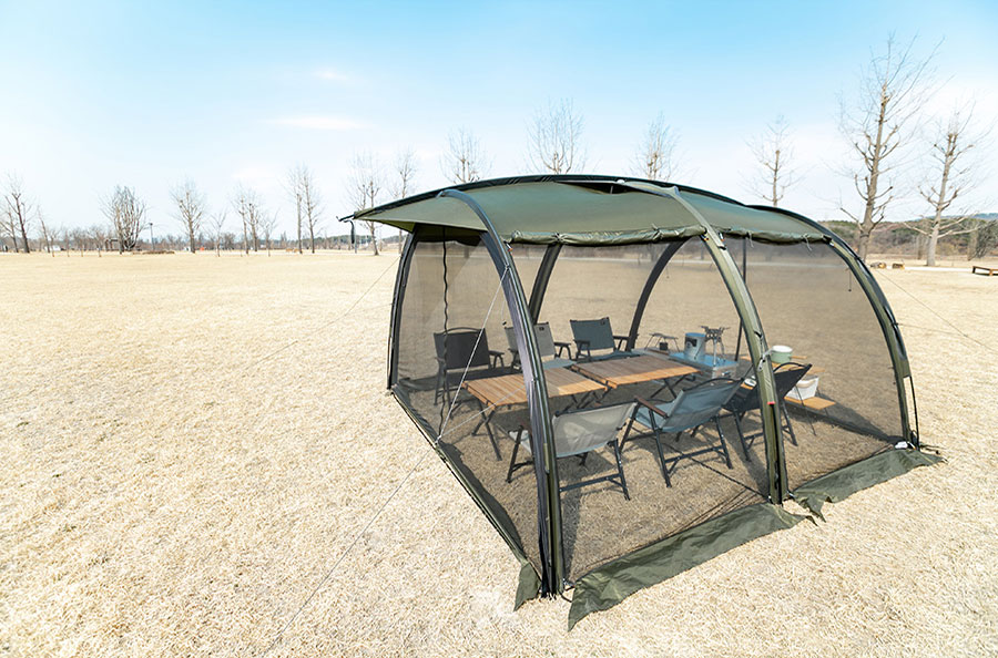 ミニマルワークス V HOUSE M シェルター使用