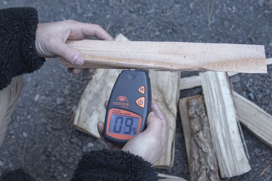 広葉樹薪「ナラ薪」　含水率　
