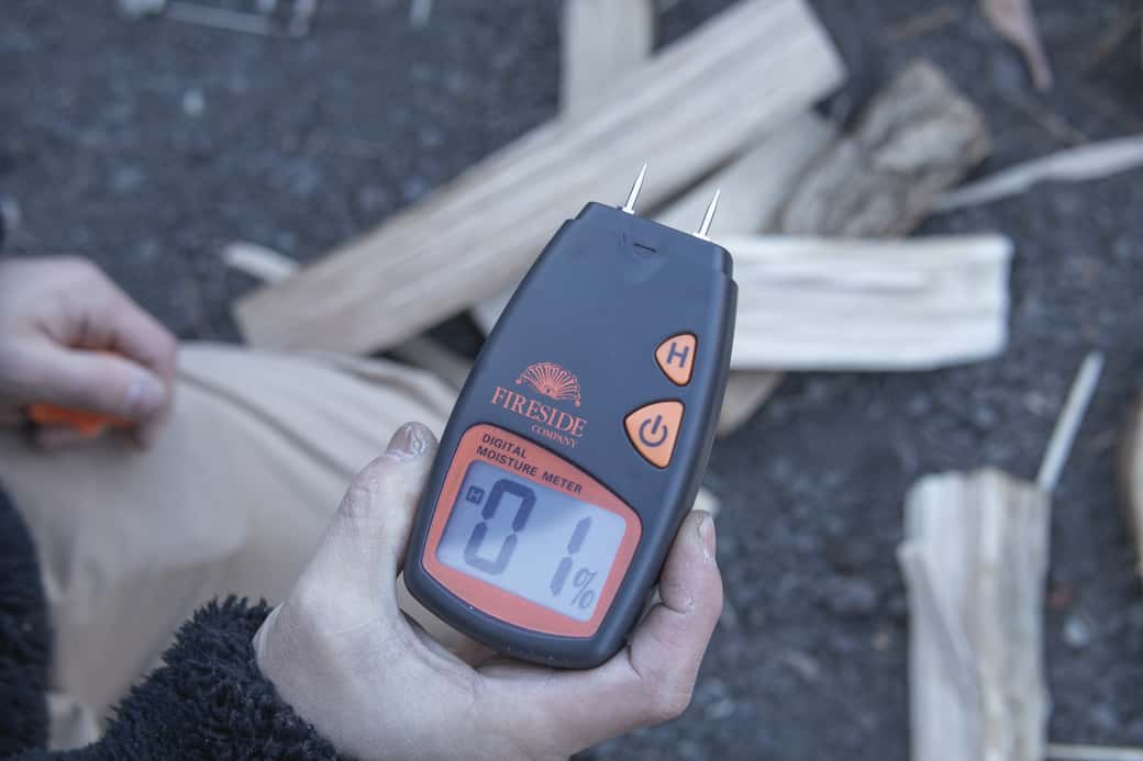 ファイヤーサイド デジタル含水率計　デジタル表示