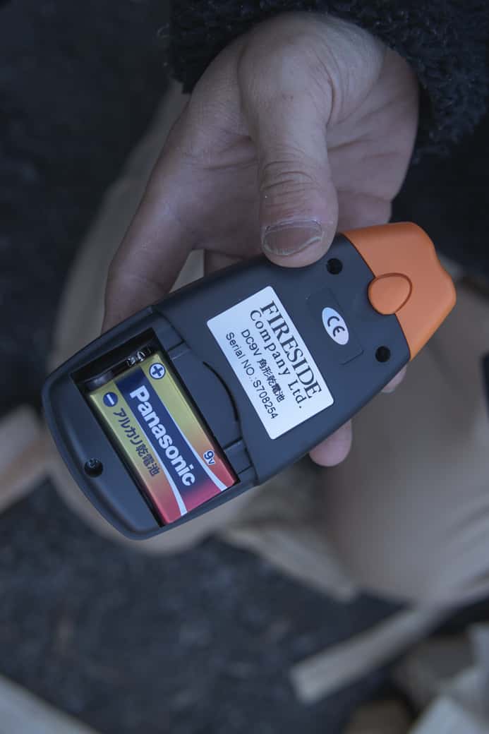 ファイヤーサイド デジタル含水率計　9V電池駆動