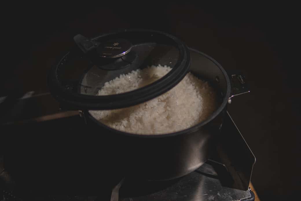 HOME&CAMPクッカー19　鍋　ご飯