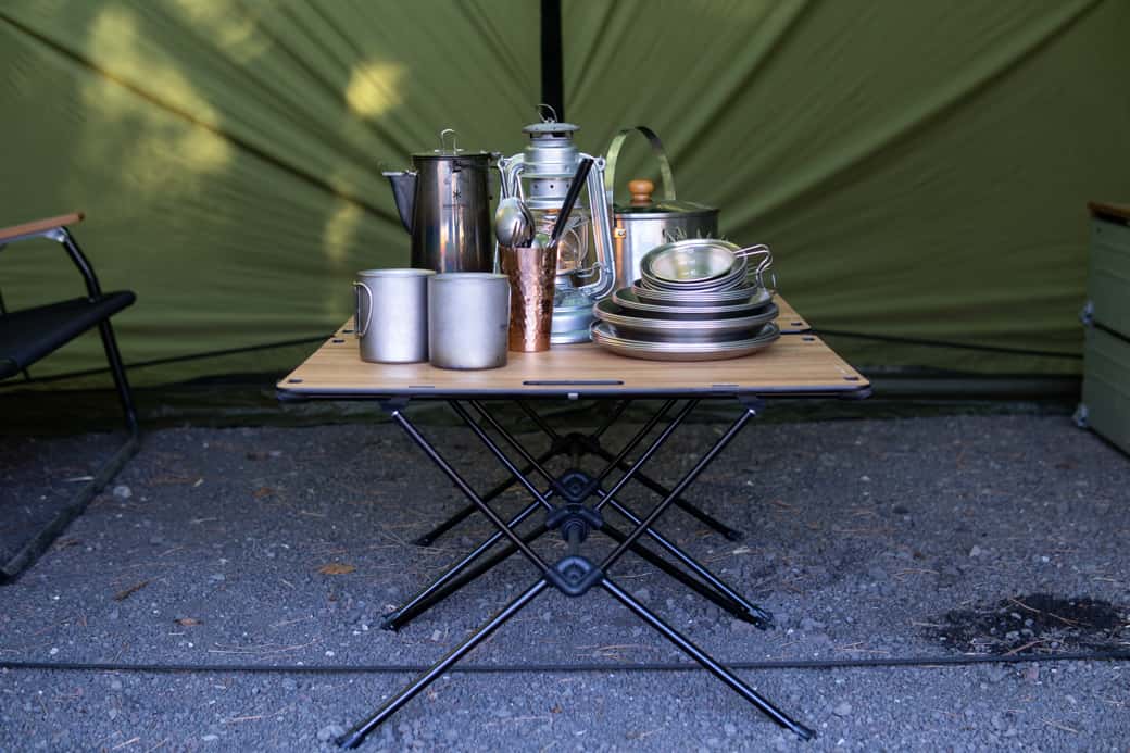 Helinox テーブルワン ソリッドトップ　安定感