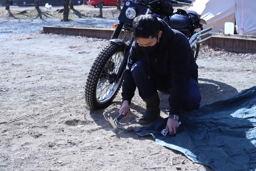 テンマクデザイン パンダライト　設営