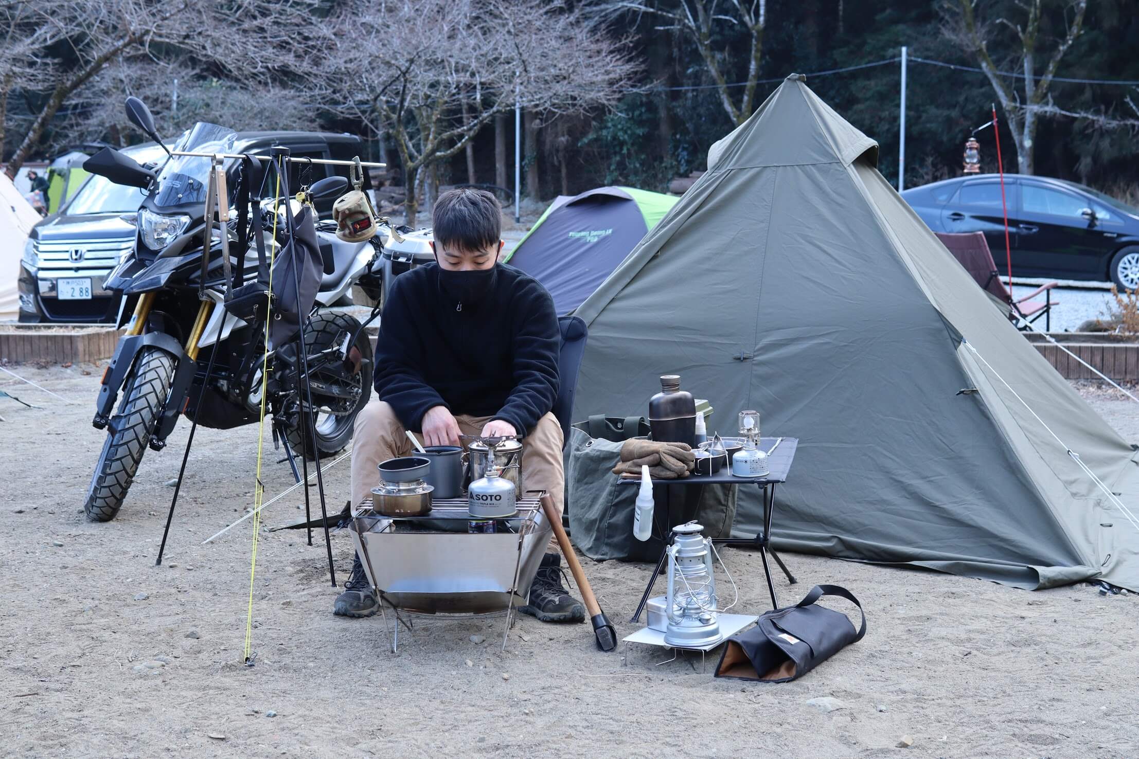 道志みち 青野原オートキャンプ場 G310GS