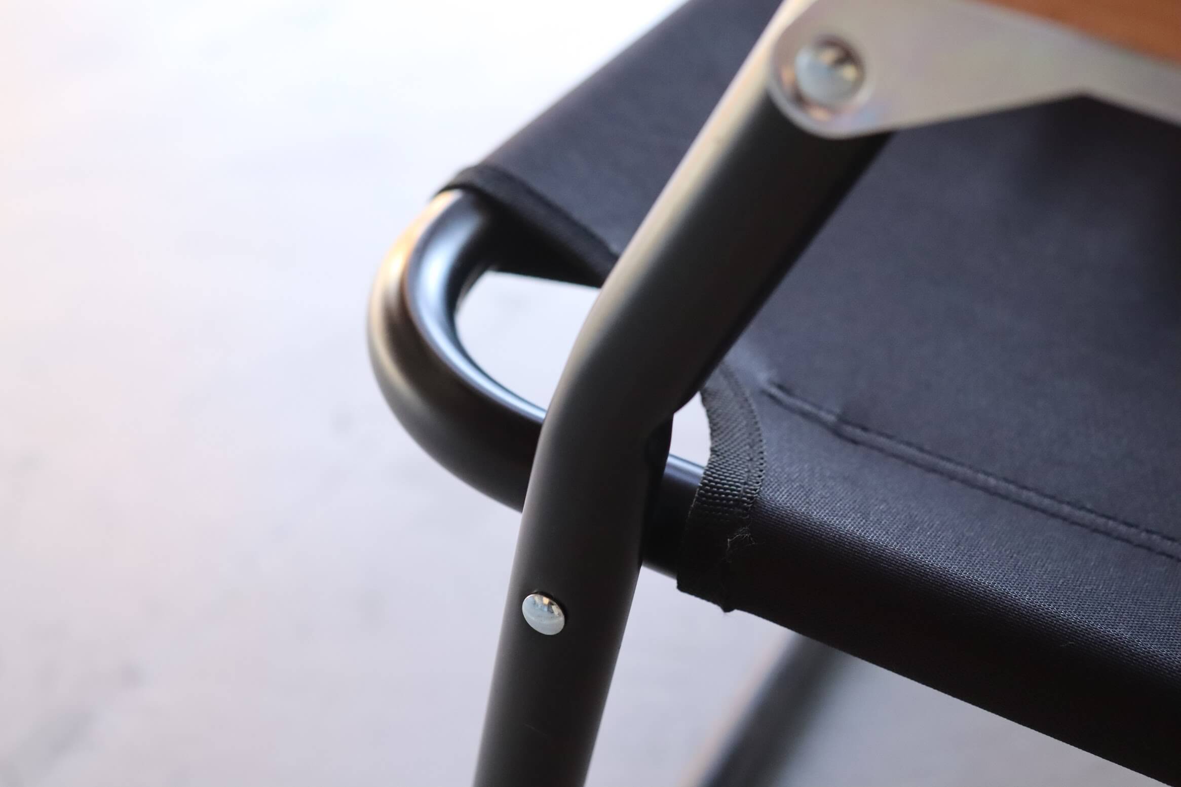 CAPTAIN STAG CSブラックラベル アルミ背付ベンチ アルミフレーム