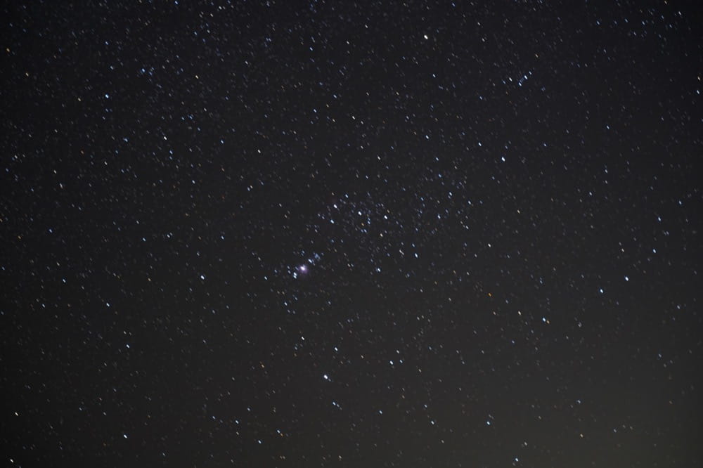 雲見夕陽と潮騒の岬オートキャンプ場 星空