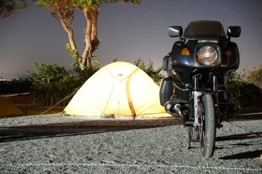 BMW R100RSで行くキャンプツーリング。