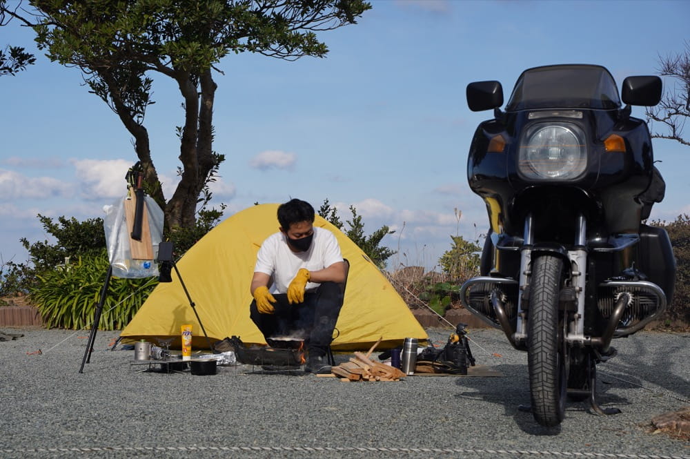 雲見夕陽と潮騒の岬オートキャンプ場 テントサイト広さ