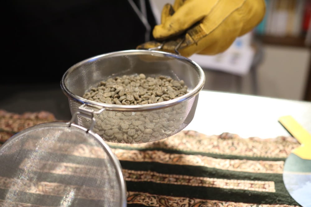 KEY COFFEE　焙煎オンラインイベント　焙煎スタート