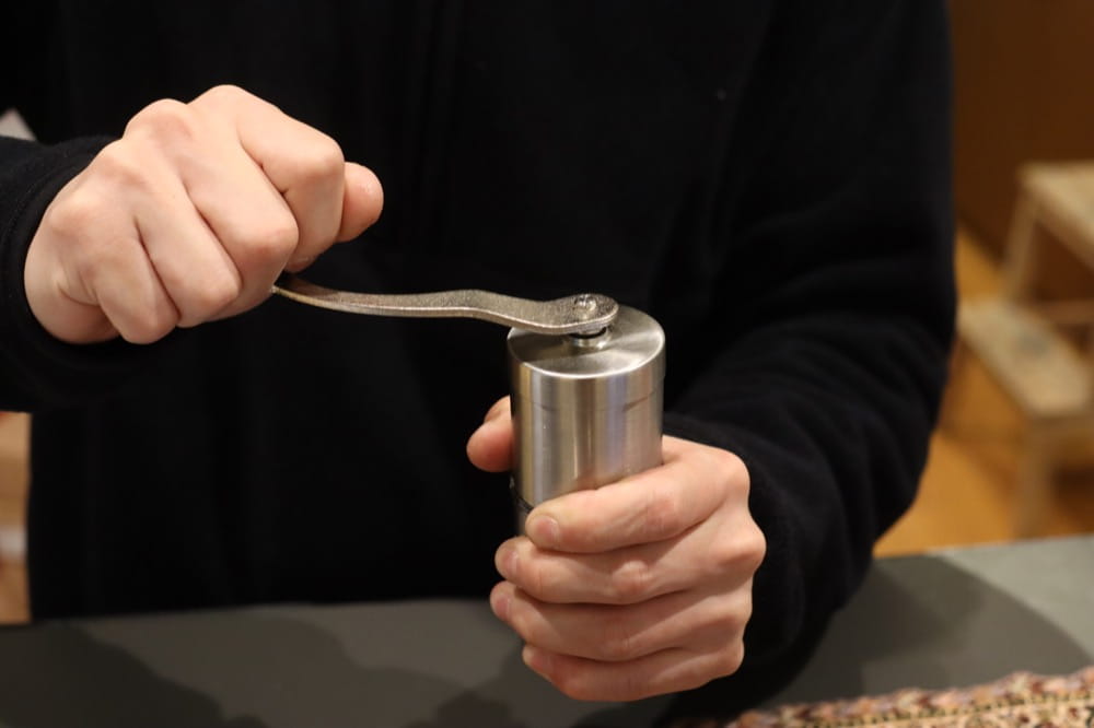 KEY COFFEE　焙煎オンラインイベント　コーヒーミル