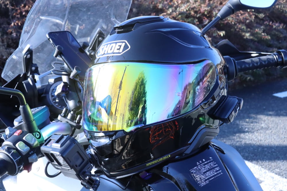 デイトナ DT-E1 レビュー　SHOEI GT-AIR2への装着