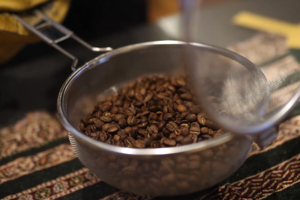 KEY COFFEE　焙煎オンラインイベント　焙煎具合 確認