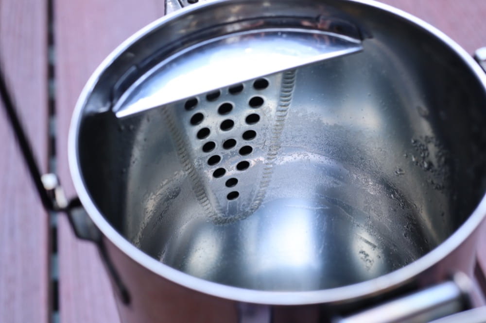 スノーピーク(snow peak) クラッシックケトル1.8 CS-270 注ぎ口 溶接跡