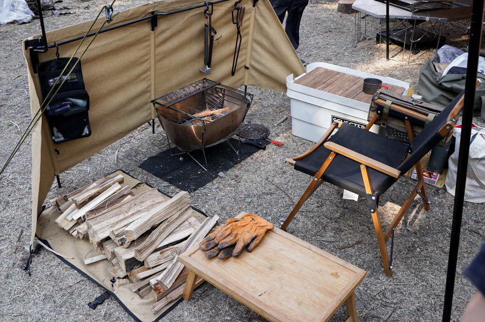 井澤氏 ソロキャンプレイアウト