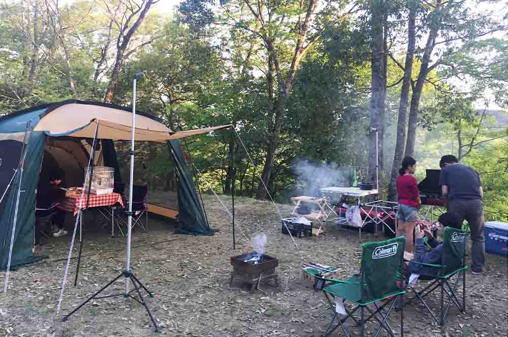 アウトドアライターTOMOKO ファミリーキャンプ