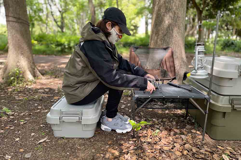 トランクカーゴLOW ローチェア＆ローテーブルとして