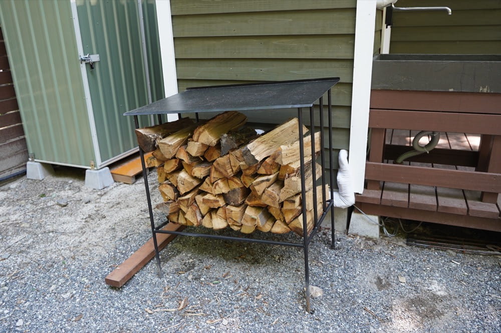 camp 24. 白州フィールド 薪のストック