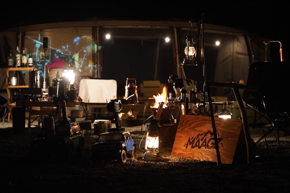 camp 24. 白州フィールド 電源利用例