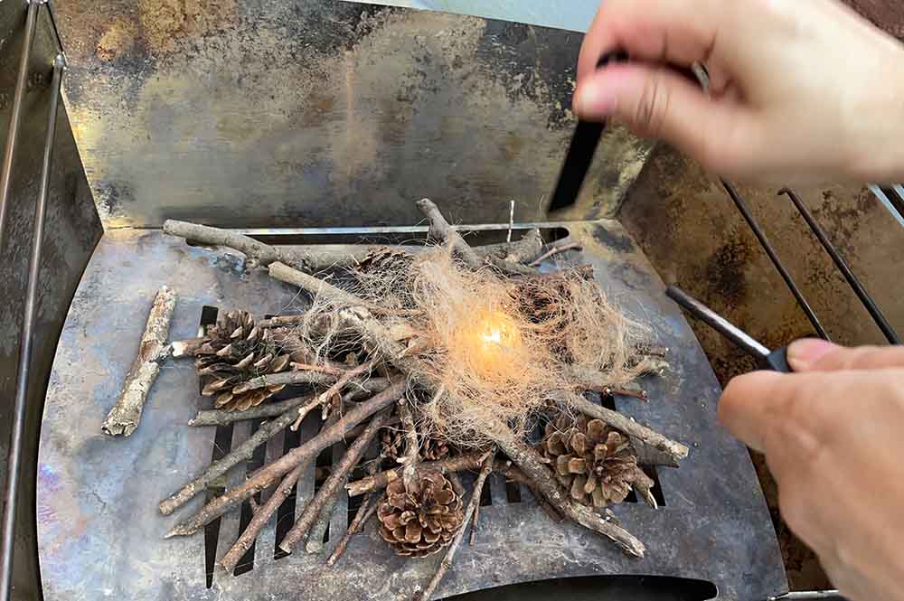 セリア　ファイヤースターター　着火