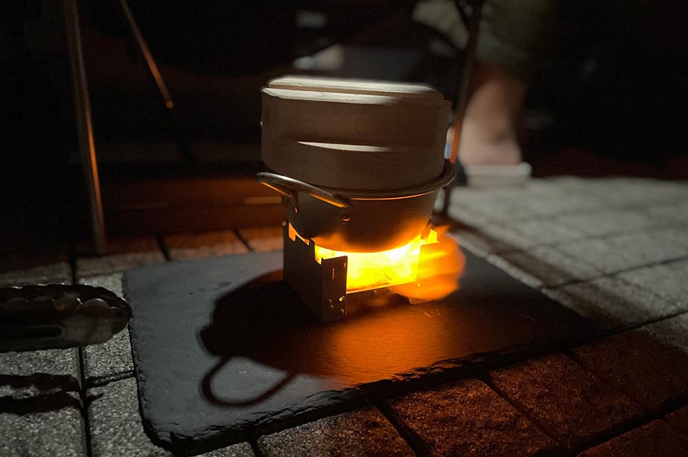 マッコリカップ　直火調理