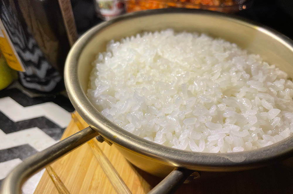 マッコリカップ　炊飯　手順